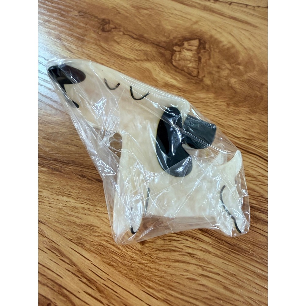 Natural Life Dog Claw Hair Clip Cream Black Marbled Acetate Novelty Accessory OS